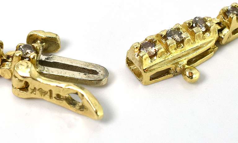 Glinting 0.38CTW Diamond Bracelet in 14KT Yellow Gold