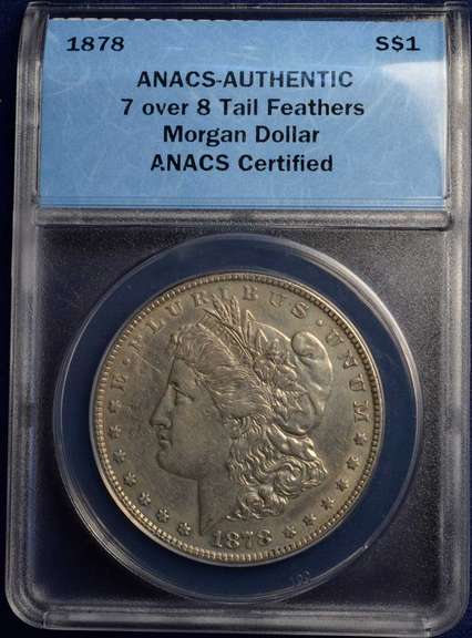 1878 Morgan Silver Dollar VAM38 7/8 Strong 7/5. Circulated. ANACS
