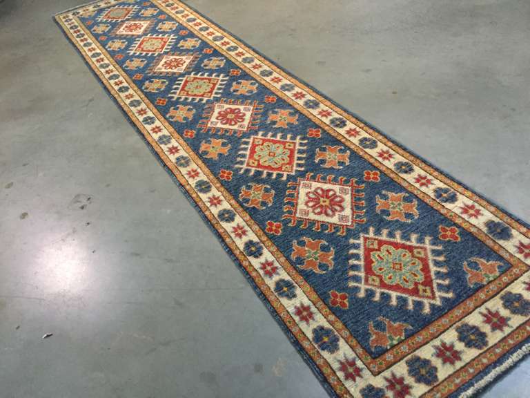 STUNNING FINE KAZAK RUNNER 2.6x10.9