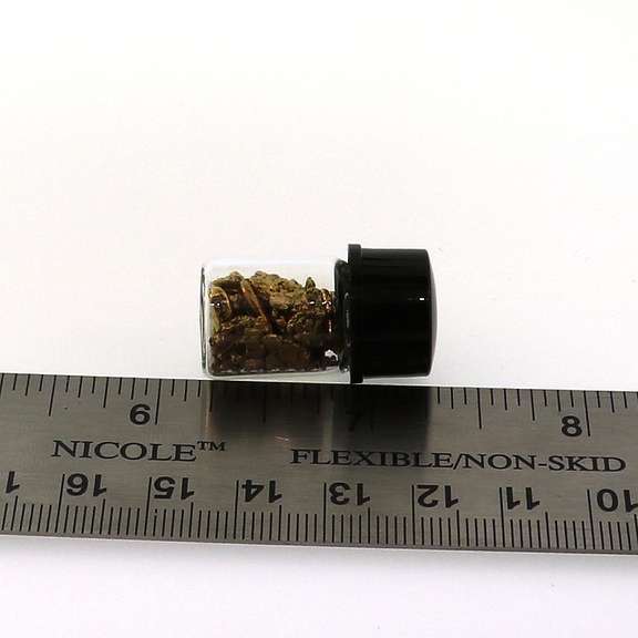 Minature Vial Filled with Pure Gold