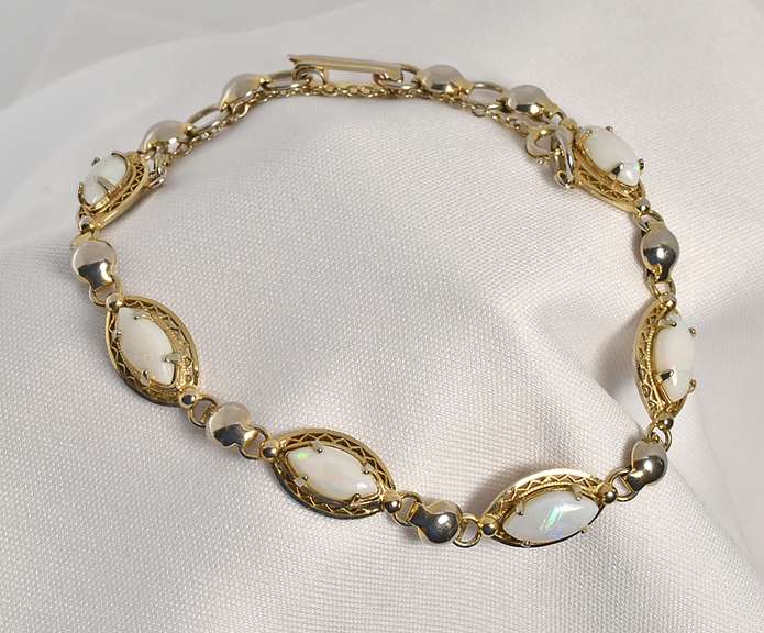 Vintage Marquise Opal Bracelet