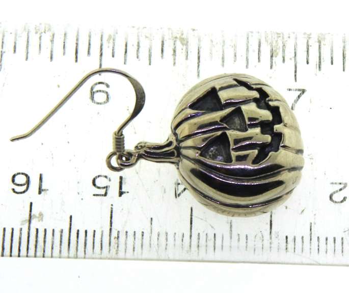 Sterling Silver Dangle Holloween Earrings