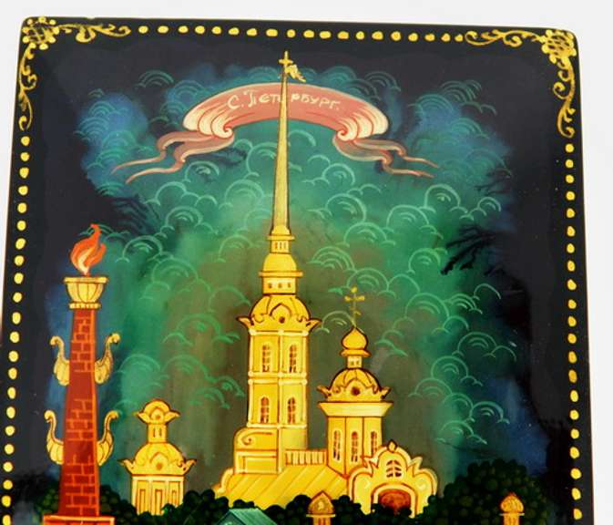 Artist Signed Vintage Handpainted Russian Box