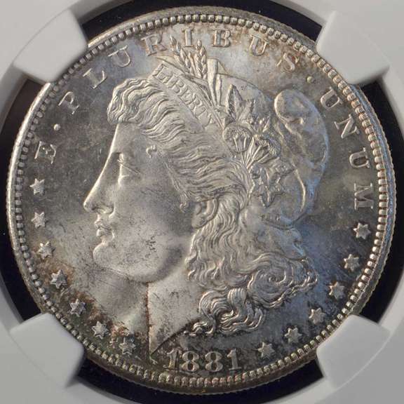 1881-S Morgan Silver Dollar NGC MS64