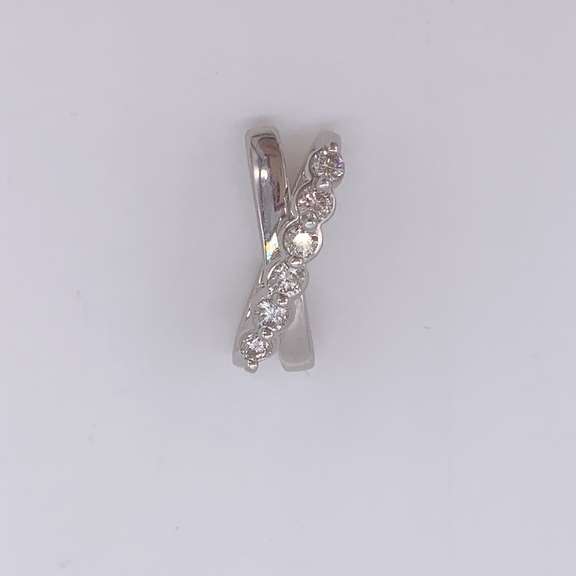 14kt Solid Gold & Diamond Pendant