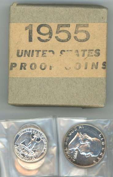 Great Gem 1955 US Proof Set in the original box