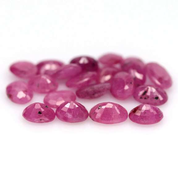 Rare heated only 5.78ct Ruby set from Madagascar