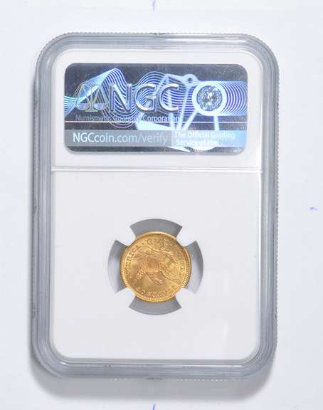 MS66 1907 $2.50 Liberty Head Gold Quarter Eagle - Graded NGC