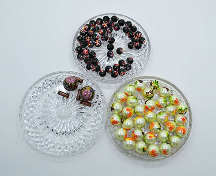 Lot of 89 Ct Tensha Japan Pearl Beads, Round and Tube