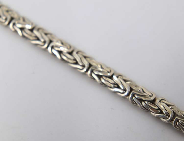 Sterling Silver Byzantine Bracelet