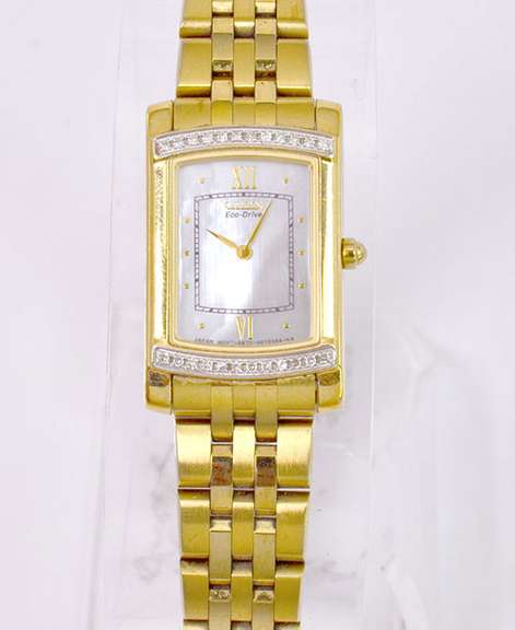 Citizen Eco Drive Ladies Diamond Accented Pre-Owned.