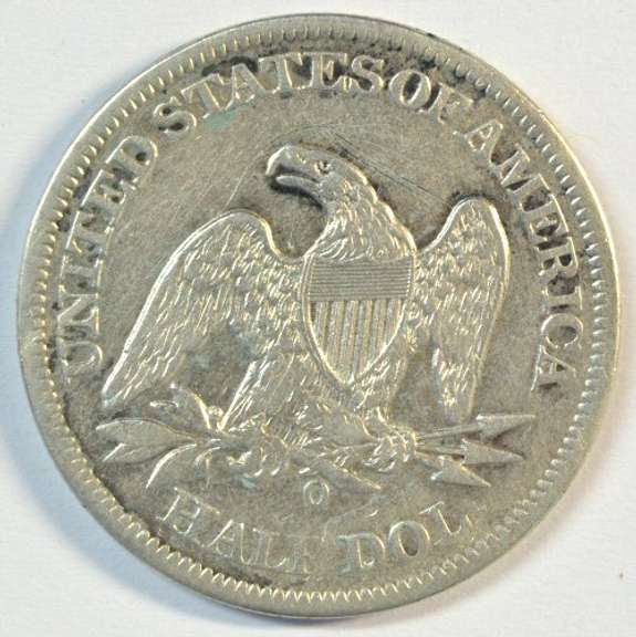 Very scarce 1861-O  No Motto Seated Liberty Half Dollar