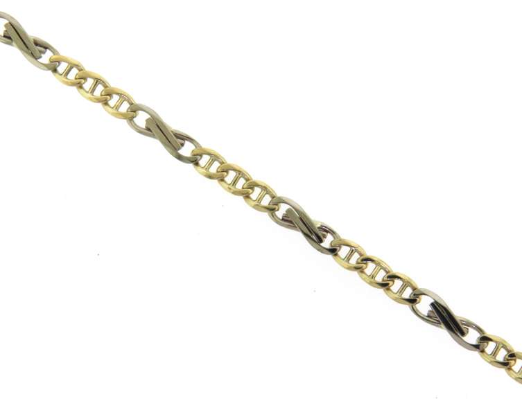 Wonderful Yellow Gold Fancy Gucci Link Bracelet