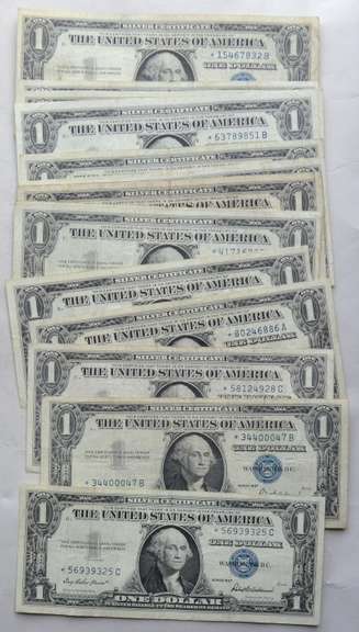 15 1957 Star $ 1 Silver Certificates