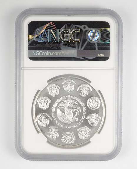 MS69 2002 MO Mexico 1 Onza .999 Fine Silver - Graded NGC