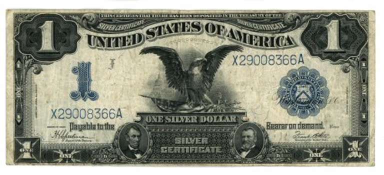 Series of 1899 Large Size Black Eagle $1 Silver Certificate