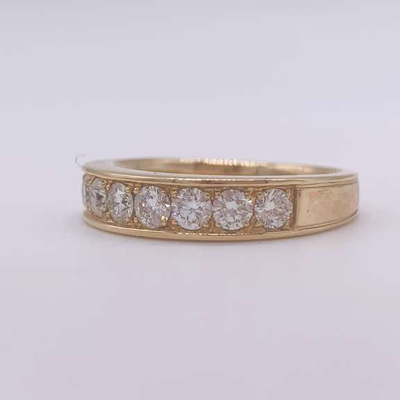 14kt Solid Gold & Diamond Band Ring