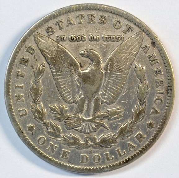 Ultra Rare 1895-S Morgan Silver Dollar. Key date