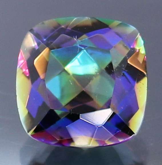 Brilliant multi-color 11mm 5.64ct Mystic Quartz
