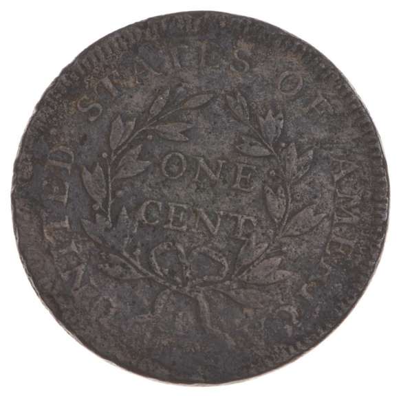 1797 Draped Bust Large Cent - NO STEMS