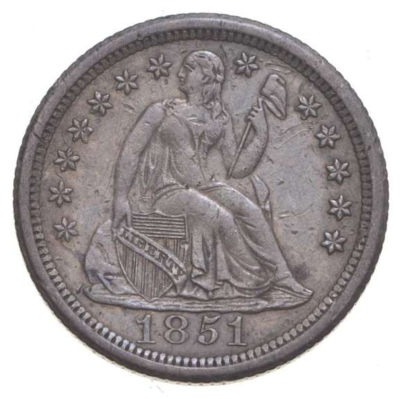 1851-O Seated Liberty Dime