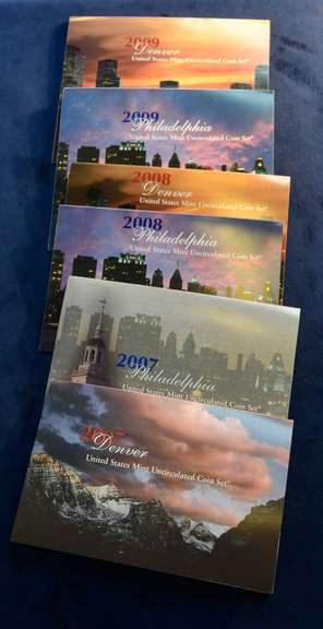 2007-2009 United States Mint Uncirculated Sets