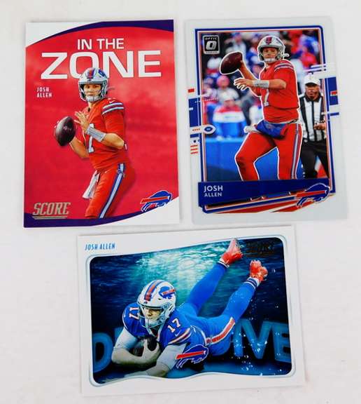 3 Josh Allen Panini Football Cards
