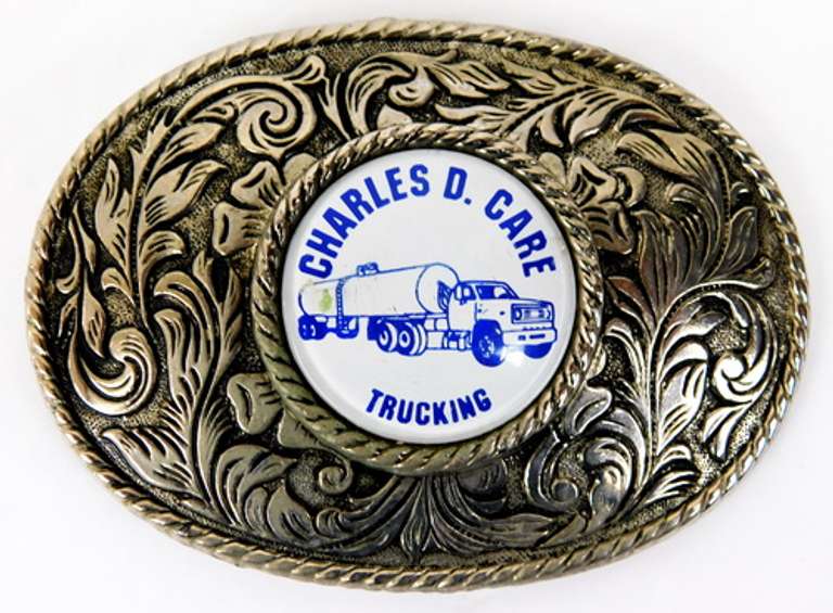 Large Trucking Advertising Belt Buckle
