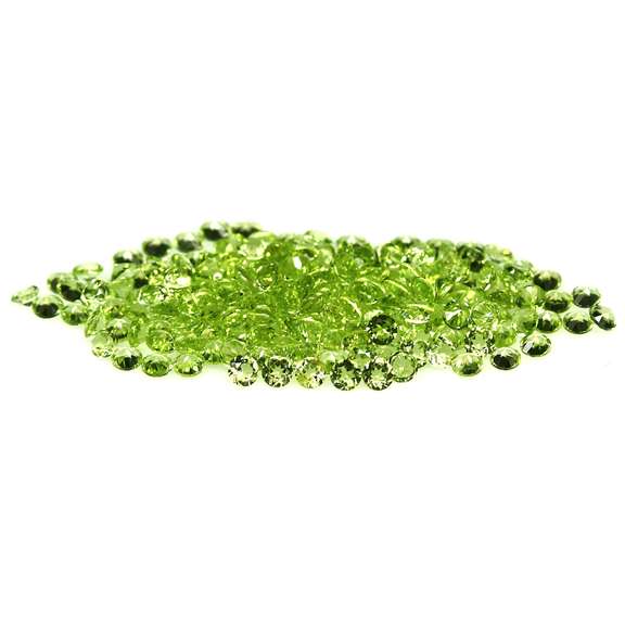 Real 5.11ct untreated apple green Peridot set