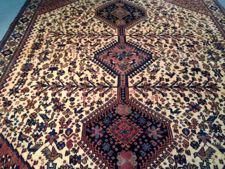 AUTHENTIC PERSIAN YALAMEH RUG 5x6.5