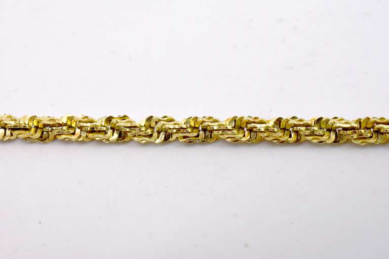 Yellow Gold Anklet, 10 inches