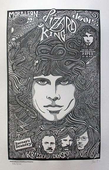Ben G. Hand Signed, The Doors, Jim Morrison