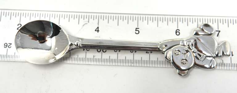 Tiffany & Co Teddy Bear Holding Balloon Baby Spoon