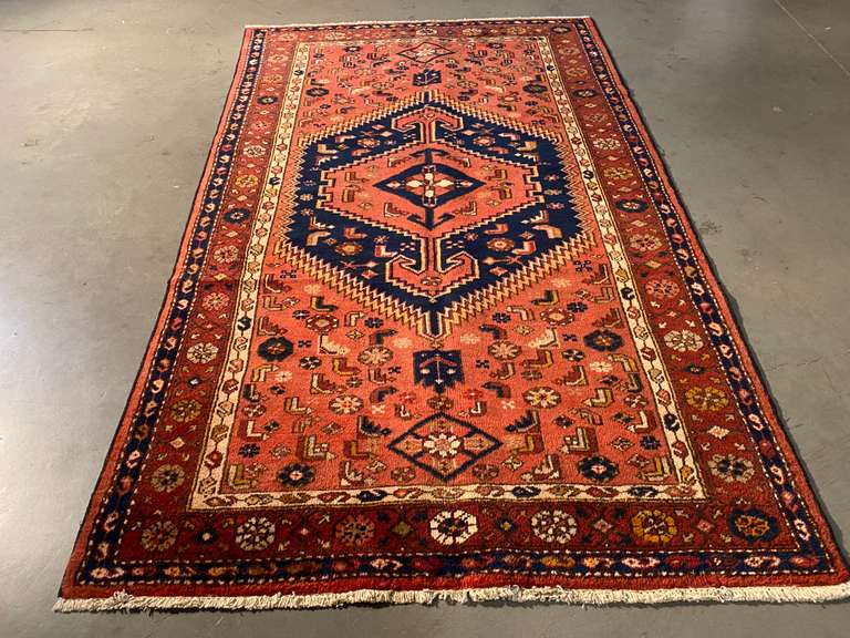 STUNNING PERSIAN SHIRAZ RUG 4.4x7