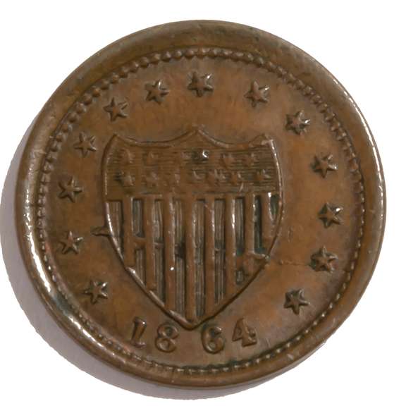 1864 Patriotic Unc Civil War Token
