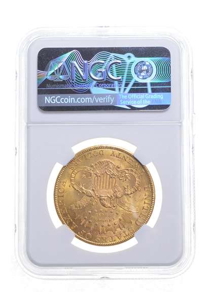 MS62 1907 $20 Liberty Head Gold Double Eagle - Graded NGC