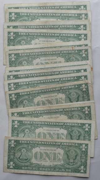 16 1957 Star $ 1 Silver Certificates