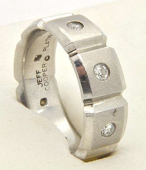 JEFF COOPER' DIAMOND PLATINUM BAND