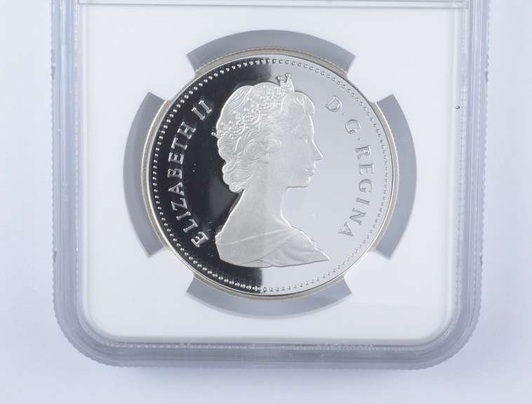 PF70 UCAM 1987 Canada $1 Silver - John Davis Expedition - Graded NGC