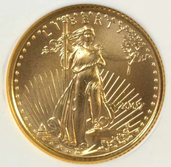 Gem UNC. 2007 NGC EARLY RELEASES 2006 $5 Gold Eagle coin