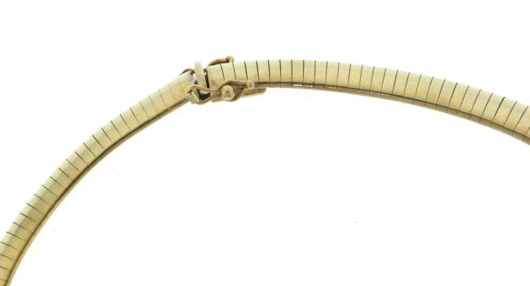 Outstanding Yellow Gold Omega Necklace