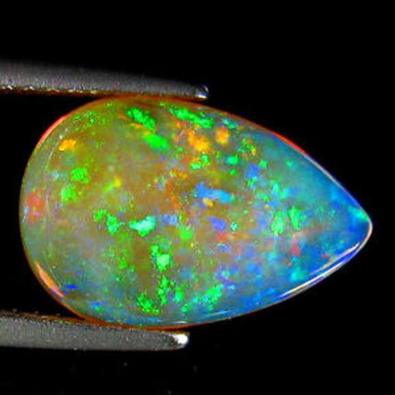 Stunning 3.01ct semi-black pinfire Welo Opal