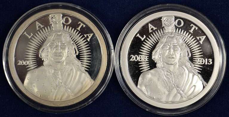Lakota Free And Independent .999 Silver Coins