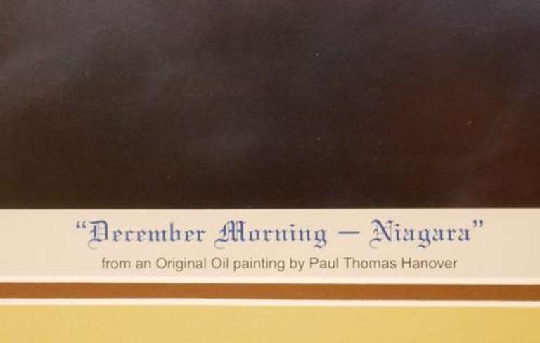 Limited Edition Lithoprint of the Niagara Falls Canada Paul Thomas Hanover
