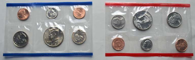 1977-1981 1984-6 1988-1992 1997-8 2000-1 & 2006 US Mint Sets