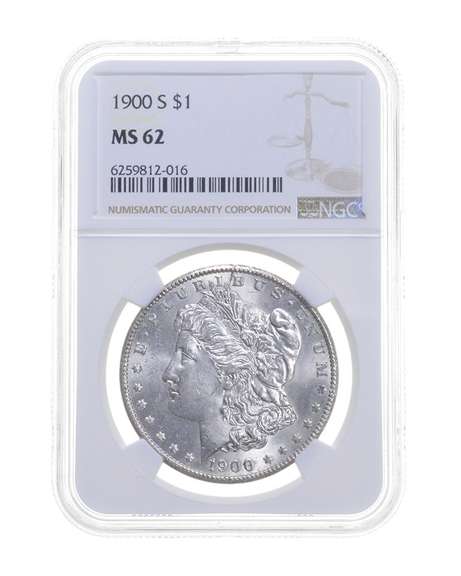 MS62 1900-S Morgan Silver Dollar - Graded NGC