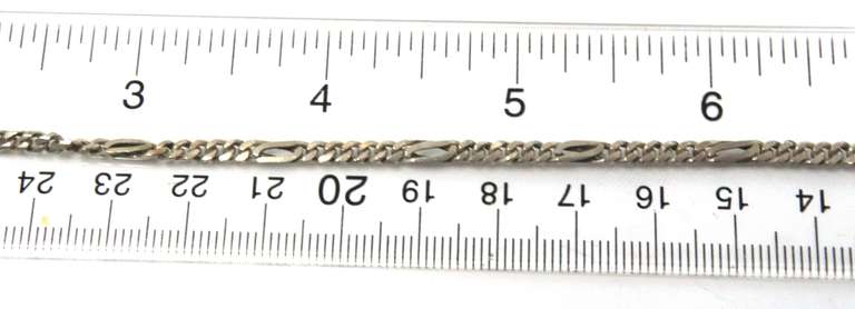 Sterling Silver Figaro Chain Necklace