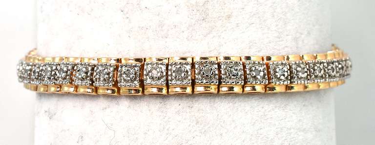 Lovely 0.32CTW Diamond Bracelet in Vermeil