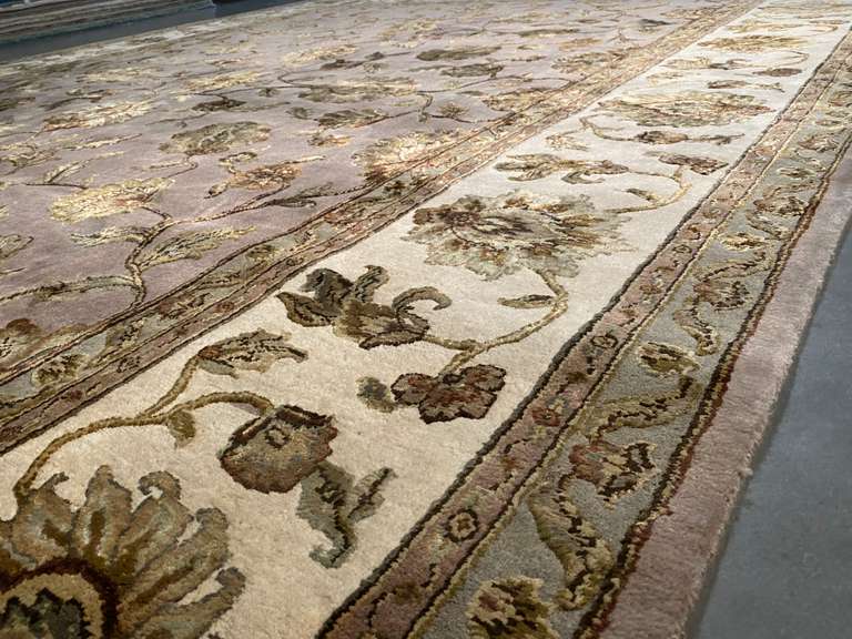 STUNNING SILK &WOOL PERSIAN KASHAN RUG 9x12