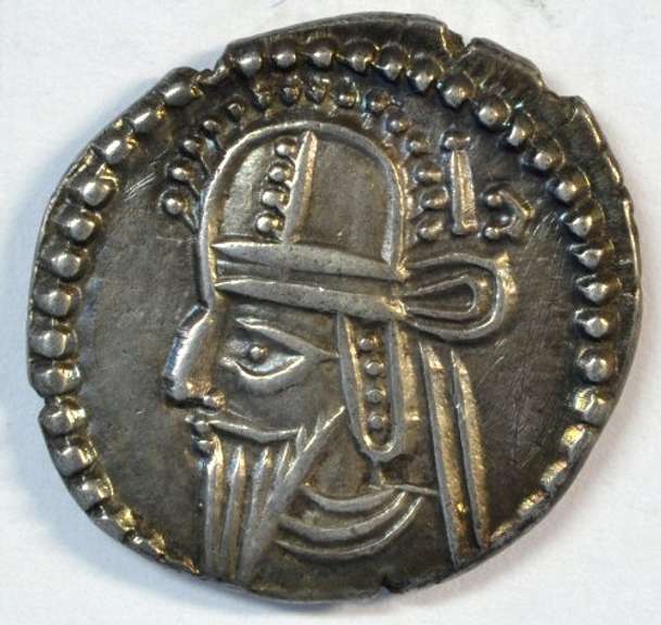 Impressive Parthia Silver Drachm of Vologases VI, 208-228 AD